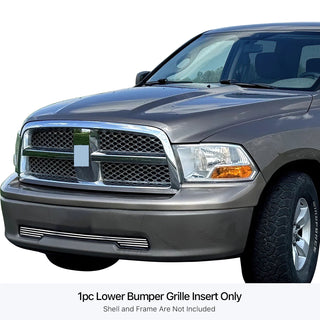 APS Polished Stainless Lower Billet Grille: Dodge Ram 1500 2009 - 2012