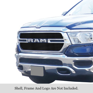 APS Black Stainless Upper Billet Grille Tradesman: Ram 1500 2019 - 2024