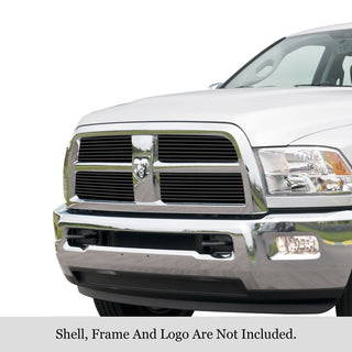 APS Black Stainless Upper Billet Grille: Ram 2500 & 3500 2011 - 2012