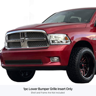 APS Black Stainless Lower Billet Grille: Dodge	Ram 1500 2009 - 2012