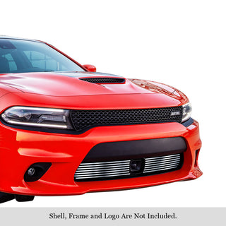 APS Polished Stainless Lower Billet Grille (WITH Adaptive Cruise Control): Dodge Charger 2015 - 2018