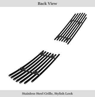 APS Black Stainless Lower Billet Grille: Dodge	Charger V8 (WITH Adaptive Cruise) 2015 - 2018