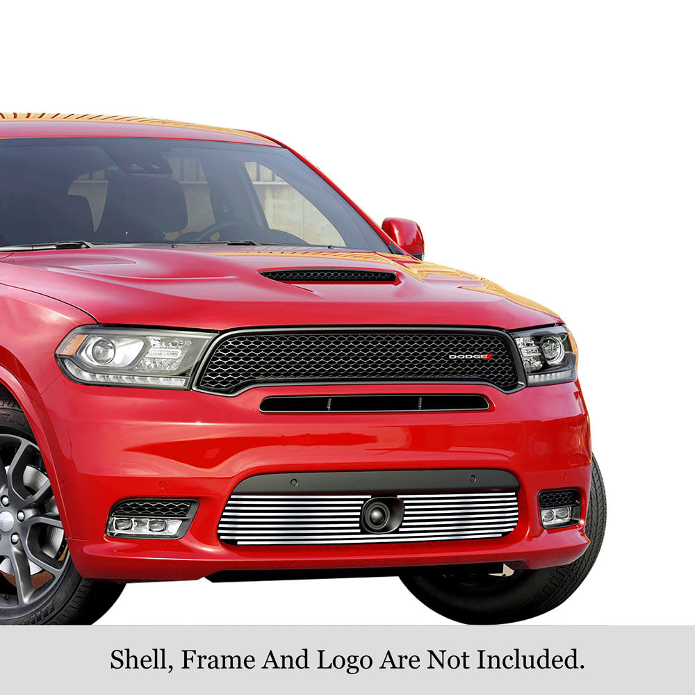 APS Polished Stainless Lower Billet Grille (WITH Adaptive Cruise Control): Dodge Durango 2018 - 2020