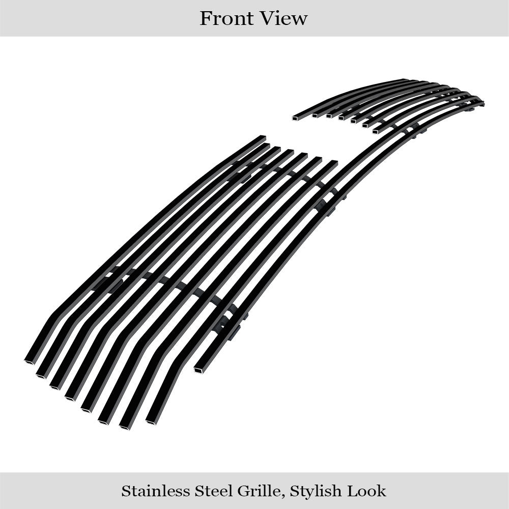 APS Black Stainless Lower Billet Grille: Dodge Durango 2018 - 2020