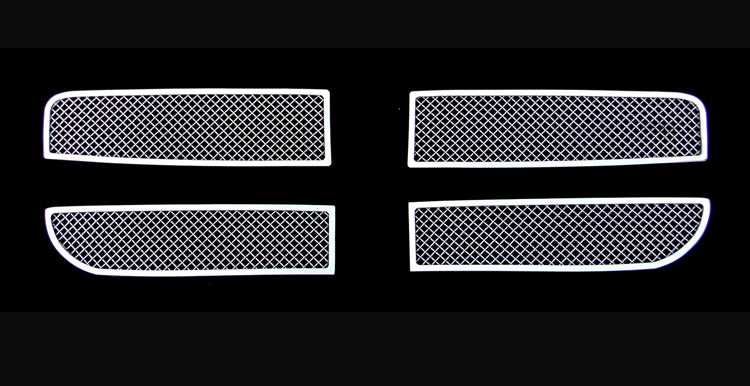 APS Polished Stainless Upper Mesh Grille: Dodge Magnum 2008