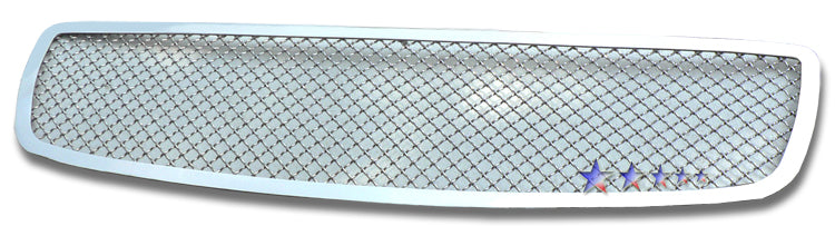 APS Polished Stainless Upper Mesh Grille (2.5mm Wire): Dodge Charger 2006 - 2010