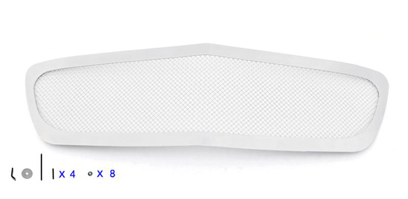 APS Polished Stainless Upper Mesh Grille (1PC Style): Dodge Charger 2011 - 2014