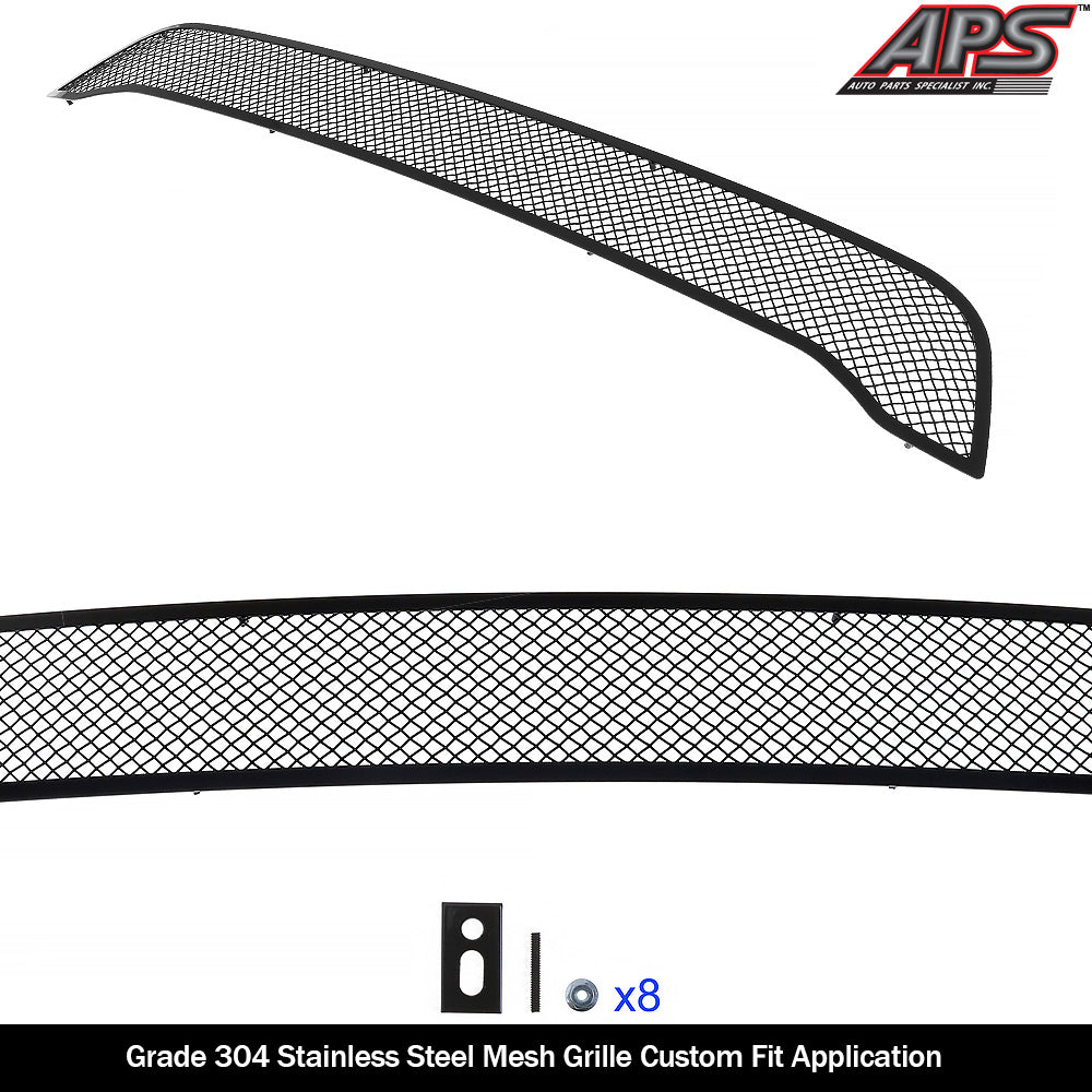APS Black Stainless Upper Mesh Grille: Dodge Durango 2018