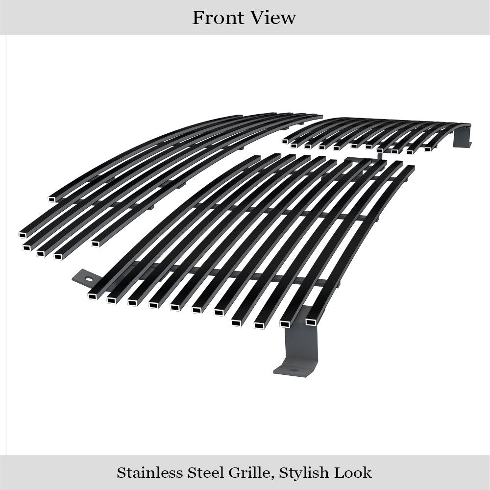 APS Black Stainless Billet Grilles (Upper & Lower): Dodge Dakota & Durango 1997 - 2004
