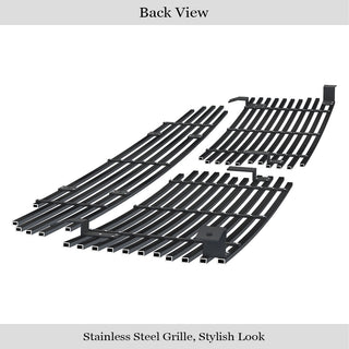 APS Black Stainless Billet Grilles (Upper & Lower): Dodge Dakota & Durango 1997 - 2004