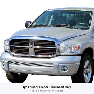 APS Polished Stainless Lower Billet Grille: Dodge Ram 1500 Sport 2006 - 2008