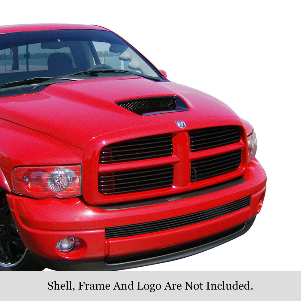 APS Black Stainless Lower Billet Grille: Dodge Ram Sport 2002 - 2005