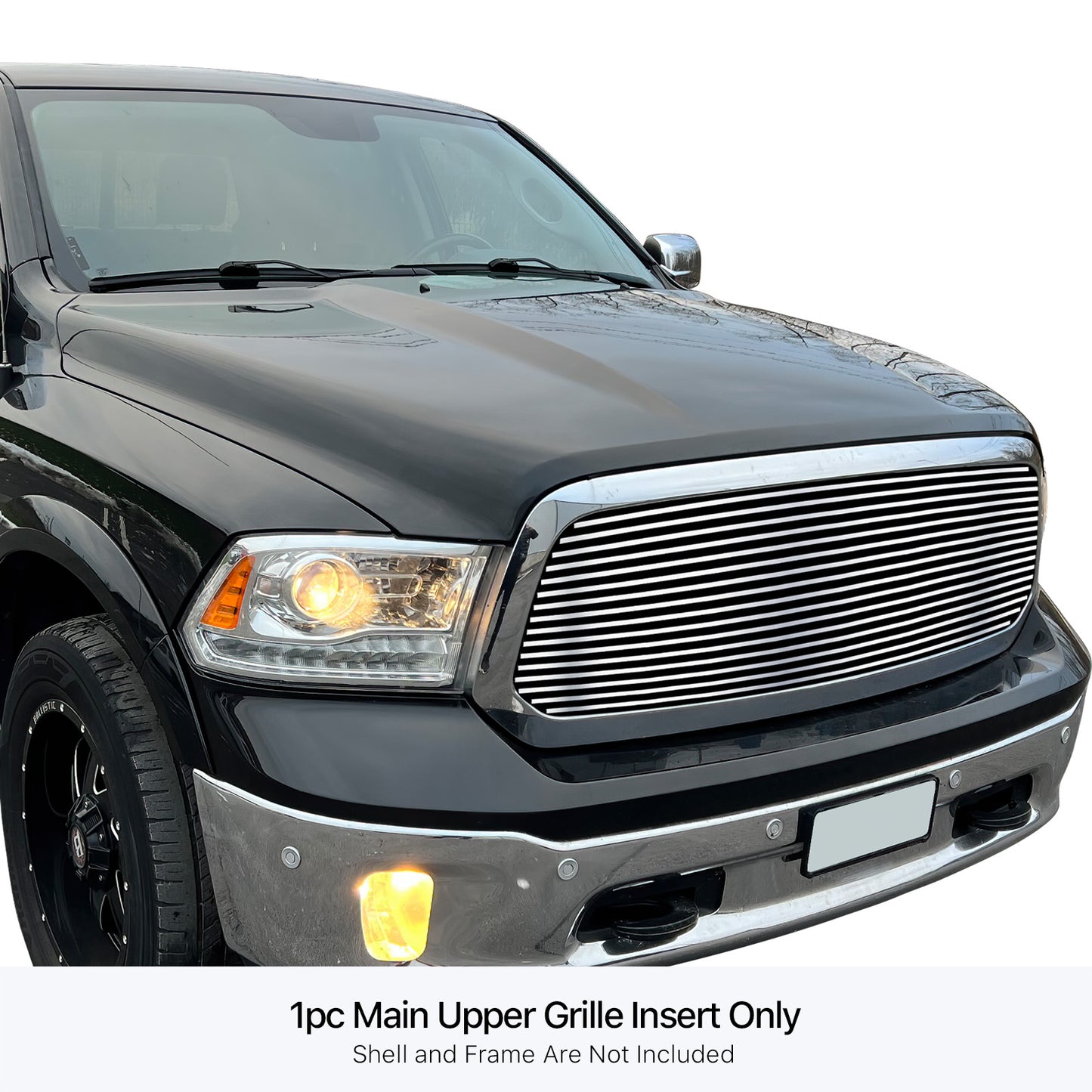 APS Polished Stainless Upper Billet Grille: Ram 1500 2013 - 2017