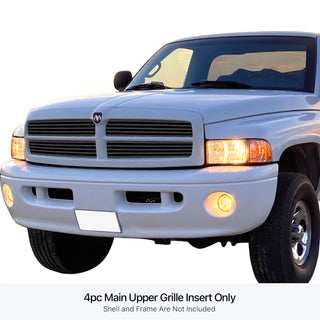 APS Black Stainless Upper Billet Grille: Dodge Ram Sport 1999 - 2001