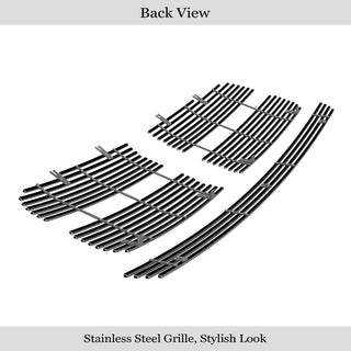 APS Black Stainless Billet Grilles (Upper & Lower): Dodge Ram 2002 - 2005