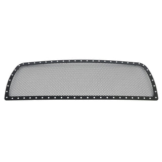 APS Black Stainless Upper Rivet Grille: Dodge	Ram 2010 - 2012 (2500 & 3500)