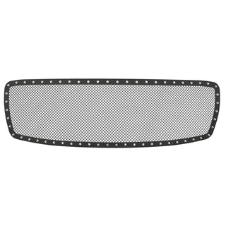 APS Black Stainless Upper Rivet Grille: Dodge Ram 2002 - 2005