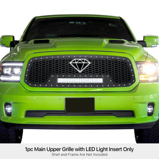 APS Stainless Upper Sheet Grille w/ LED's: Ram 1500 2013 - 2017