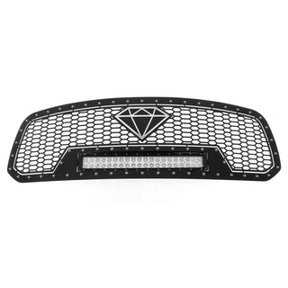 APS Stainless Upper Sheet Grille w/ LED's: Ram 1500 2013 - 2017