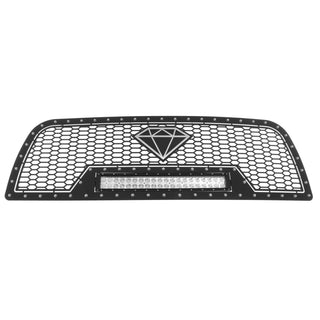 APS Stainless Upper Sheet Grille w/ LED's: Ram 2500 & 3500 2013 - 2018