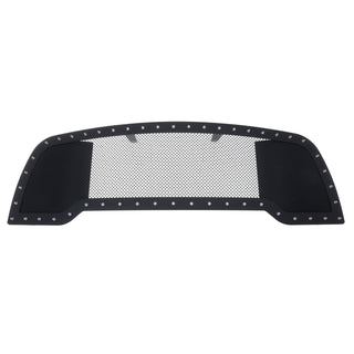 APS Black Stainless Upper Rivet Grille Rebel: Ram 1500 2015 - 2018