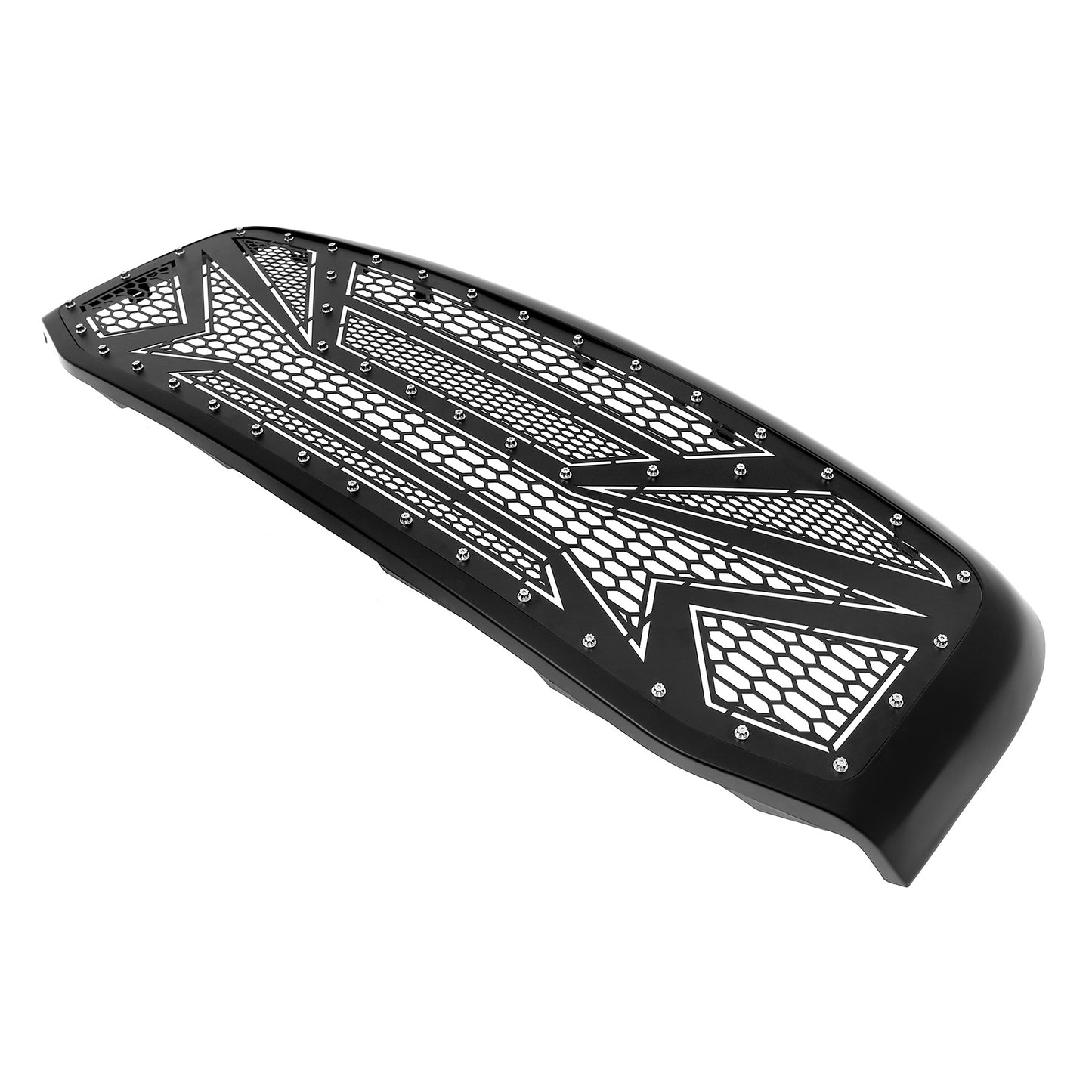 APS Black Stainless Upper Package Grille (Version 2): Dodge Ram 2006 - 2009