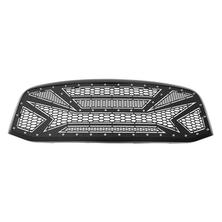 APS Black Stainless Upper Package Grille (Version 2): Dodge Ram 2006 - 2009