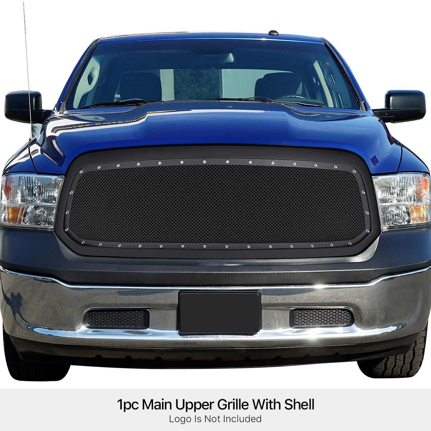 APS Black Stainless Upper Package Grille (Version 2): Ram 1500 2013 - 2018