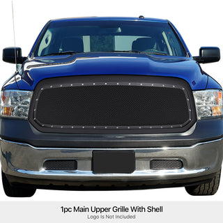 APS Black Stainless Upper Package Grille (Version 2): Ram 1500 2013 - 2018