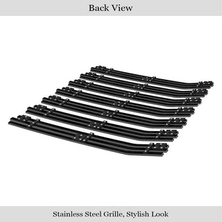APS Black Stainless Upper Billet Grille: Jeep Wrangler TJ 1997 - 2006