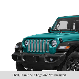 APS Polished Stainless Upper Billet Grille: Jeep Gladiator 2020 - 2025