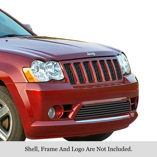 APS Black Stainless Lower Billet Grille: Jeep Grand Cherokee 6.1L SRT8 2009 - 2010
