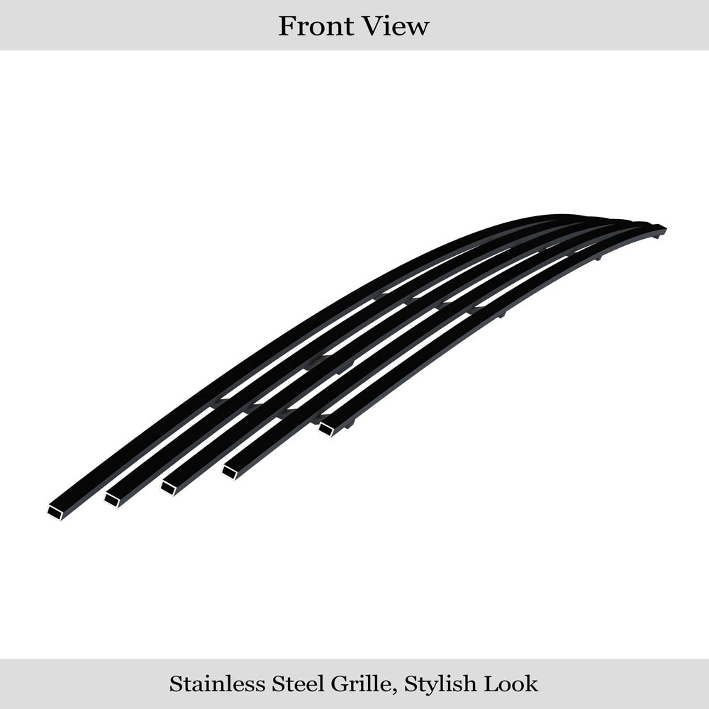 APS Black Stainless Lower Billet Grille (w/OUT Adaptive Cruise Control): Chrysler 300 2015 - 2024
