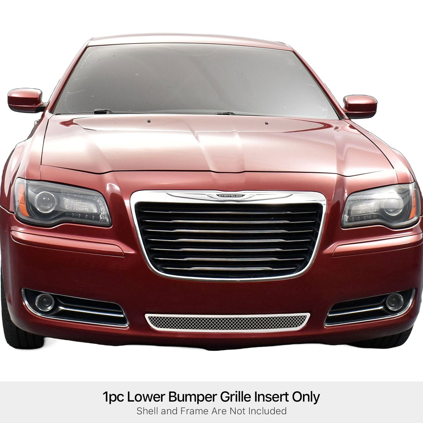 APS Polished Stainless Lower Mesh Grille (1.8mm Wire): Chrysler 300 2011 - 2014