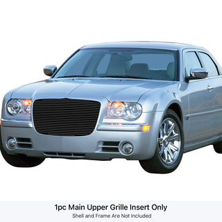 APS Black Stainless Upper Billet Grille: Chrysler 300 & 300C 2005 - 2010