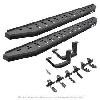 Go Rhino RB20 Complete Running Boards Kit w/ Drop Steps: Fits Most Jeep Wrangler Models (2007-2018)