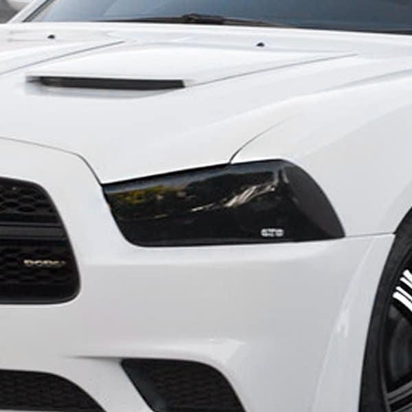 GT Styling Smoke Headlight Covers: Dodge Charger 2011 - 2014