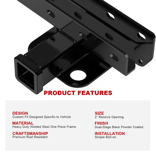 APS Carbon Rear Hitch (Class 3): Jeep Wrangler 2007 - 2025