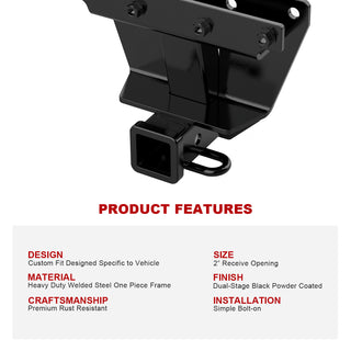 APS Carbon Rear Hitch (Class 3): Jeep Grand Cherokee 2005 - 2010