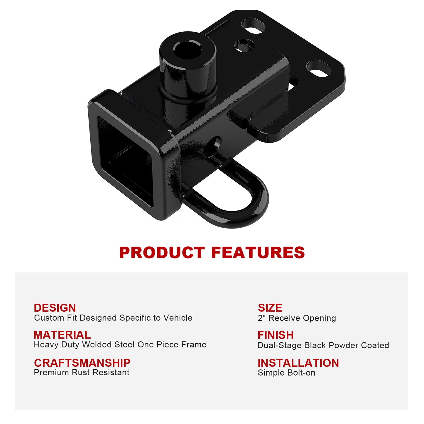 APS Carbon Rear Hitch (Class 3): Ram 1500 2019 - 2025