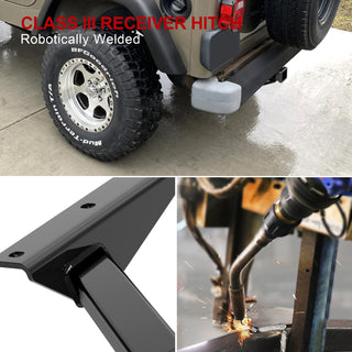 APS Carbon Rear Hitch (Class 3): Jeep Wrangler TJ 1997 - 2004