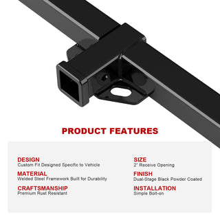 APS Carbon Rear Hitch (Class 3): Jeep Wrangler TJ 1997 - 2004