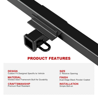 APS Carbon Rear Hitch (Class 3, Assembly Style): Dodge Dakota 1997 - 2004