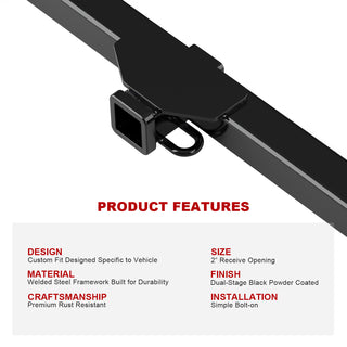 APS Carbon Rear Hitch (Class 3): Chrysler 300, 300C & Dodge Charger, Magnum 2005 - 2010