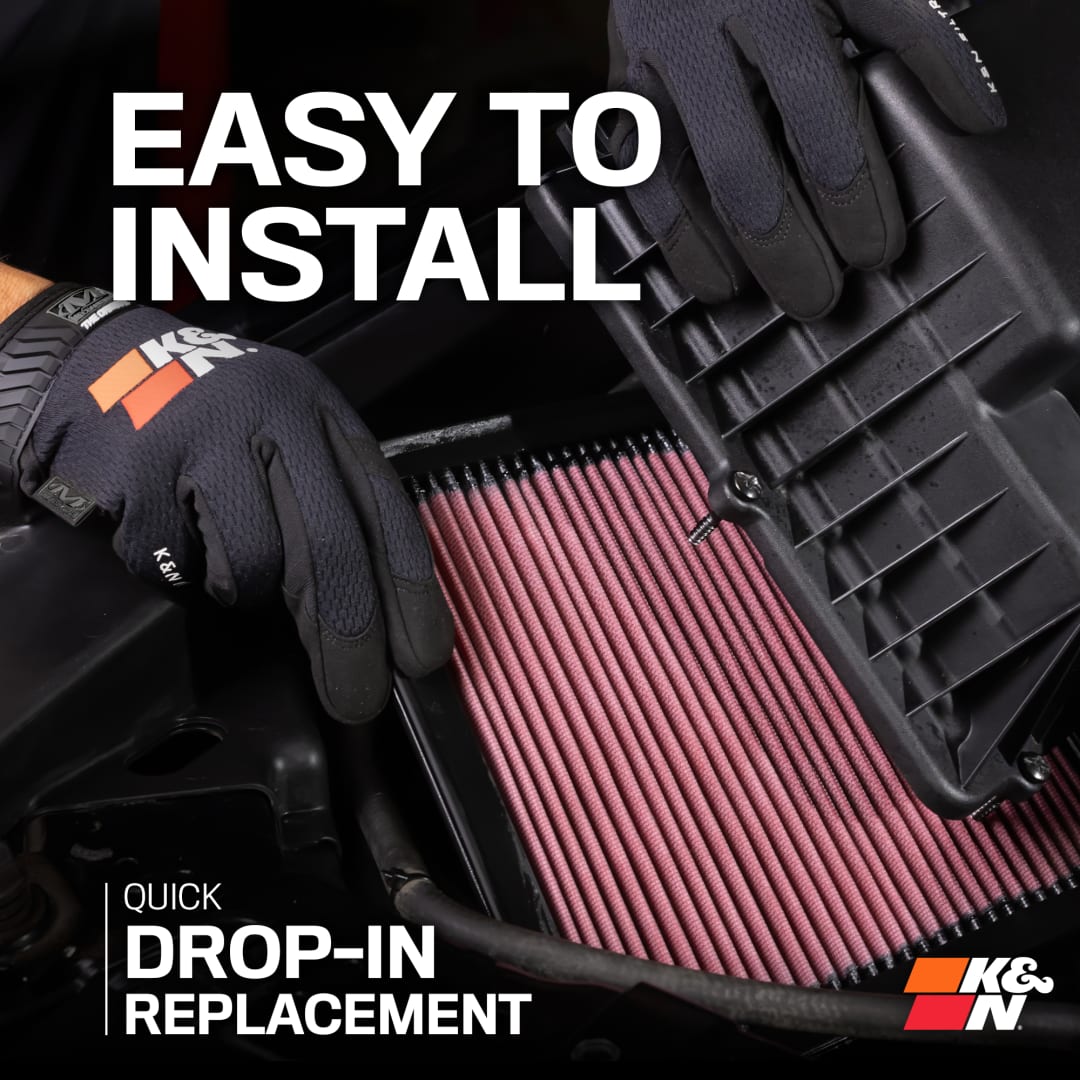 K&N Drop-In Air Filter: 1500, Wagoneer & Grand Wagoneer 3.0L 2022-2025