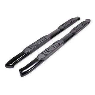 TrailFX 5" Oval Bent Step Bar: Ram 1500 2019-2024 w/ Step Pads - Black