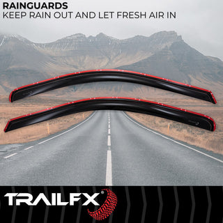 TrailFX In Channel 2-Piece Window Vent: Fits Ram 1500 / 2500 / 3500 2009-2024
