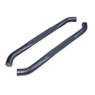 TrailFX 3" Round Step Bar Black: Fits Jeep Wrangler JL 2018-2026
