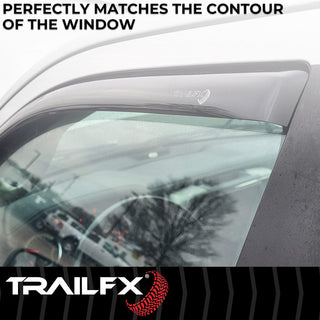 TrailFX 4-Piece In Channel Window Vent: Fits Ram 1500 2009-2018 3.6L/5.7L