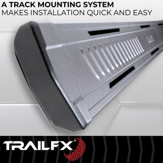 TrailFX A6 Running Boards: Fits Ram 1500/2500/3500 2009-2023 w/ Matte Black